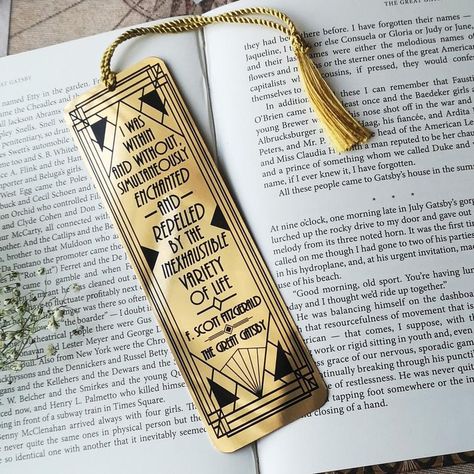 The Great Gatsby Gold Bookmark 'I was within and | Etsy Peacock Bookmark, Gold Peacock, Felt Bookmark, Cool Journals, F Scott Fitzgerald, Leather Bookmark, Framed Quotes, Metal Bookmarks, The Great Gatsby