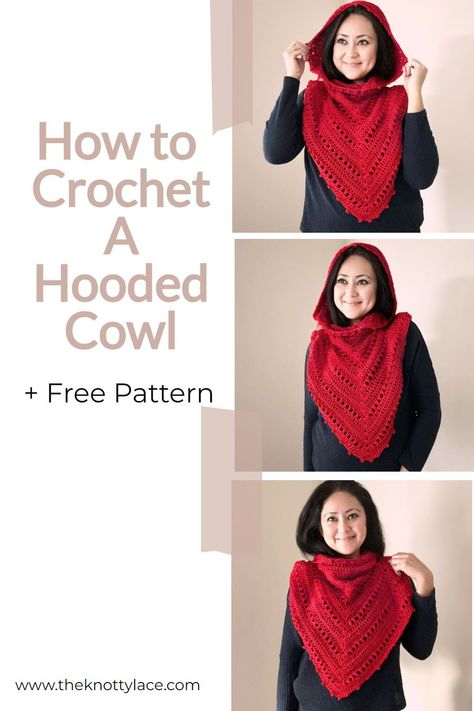 Learn how to crochet this beginner friendly hooded cowl that comes with a free pattern and video tutorial. Cozy up and make this your favorite winter accessory. Crochet Hooded Cowl For Men, Crochet Cowl Beginner, Crochet Cowl Hood Pattern, Crochet Hood And Cowl, Crochet A Cowl Scarf, Knit Winter Accessories, Cowl Hood Crochet, Crocheted Hooded Cowl, Free Crochet Hooded Scarf Pattern