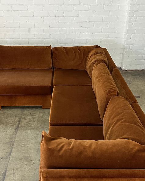 Modular Sofa in Rust Orange Price: 3280 (4 pieces) W135 D33 (3 pieces down) W100 H25 SW109 SD21 SH15.5 AH29 Single W33.5 D33 H25 SW32.5 SD21 SH15.5 Corner W34 D33 H24.5 SW22 SS22 SH15.5 AH29 Villa Furniture, Orange Sofa, Bali Villa, Rust Orange, Modular Sofa, 3 Piece, Bali, Rust, Villa