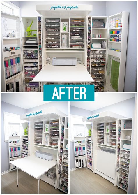 My DreamBox + Cricut Craft Room Reveal Dream Box Organization, Dreambox 2 Ideas, Dream Box Craft Room Organization, Craft Room Organization Armoire, Create Room Dreambox Ideas, Dreambox Organization Ideas, Dream Box Diy, Dream Box Craft Storage, Crafting She Shed