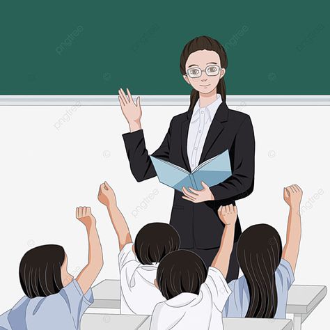 Teacher Teaching Students Drawing, Teacher Pictures Teaching, Teacher Drawing Reference, Teacher Teaching In Classroom Cartoon, Student And Teacher Cartoon, Cute Teacher Drawing, Teacher Images Teaching, Teacher Pictures Cartoon, Teacher Teaching Drawing