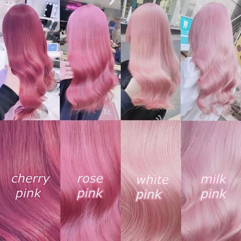 Hair Color Swatches, Light Pink Hair, Pink Hair Dye, Cute Hair Colors, Hair Color Chart, Dyed Hair Inspiration, Pretty Hair Color, 90s Hairstyles, Hair Color Pink