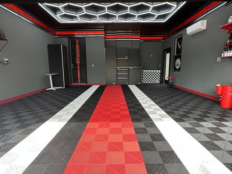 Detail Shop Flooring Tiles Car Detail Shop, Headquarters Design, Car Showroom Design, Garage Workshop Layout, Garage Storage Inspiration, Interlocking Floor Tiles, Garage Design Interior, Garage Floor Paint, Workshop Layout