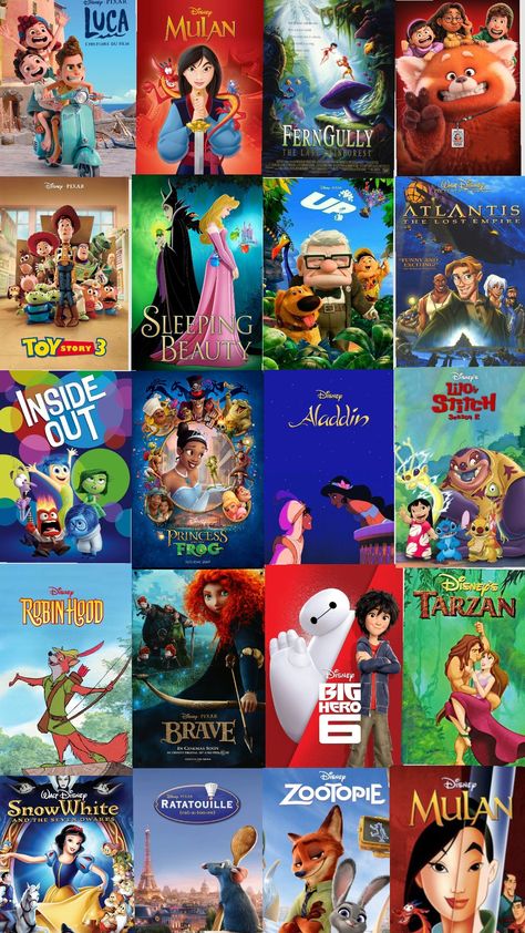 Netflix Cartoon Movies To Watch, Disney Cartoons To Watch, Disney Films To Watch, Cartoon Movies To Watch List, Best Disney Characters, Childhood Movies 2000, Good Disney Movies, Animation Movies List, Coco Movie Poster