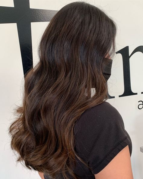 Balayage, Brunette Balayage Subtle, Dark Brown Dimensional Hair Subtle Highlights, Baby Lights On Brown Hair, Formal Upstyles, Subtle Dimensional Brunette, Soft Ombre Hair, Dimensional Brunette Dark, Brunette Ideas