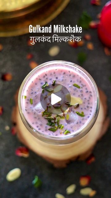 Malvika Hada Kumar | Recipe Developer on Instagram: "Gulkand Milkshake🌹🥛🍯- As gulkand is known for its cooling properties, this one is a must try in summers.

It is refreshing, cools down your body and needs just 4-5 basic ingredients. ��😍

It will reduce all the heat related problems such as fatigue, lethargy, acidity, stomach heat and is also very good for kids.😰

So try this one, and let me know how you liked it.

Detailed recipe is pinned 📌 in comments.

#gulkand #milkshake #explore" Gulkand Recipes, Gulkand Recipe, Summer Refreshers, Recipe Developer, Milkshake Recipes, Tea Time Snacks, Shake Recipes, Non Alcoholic Drinks, Non Alcoholic