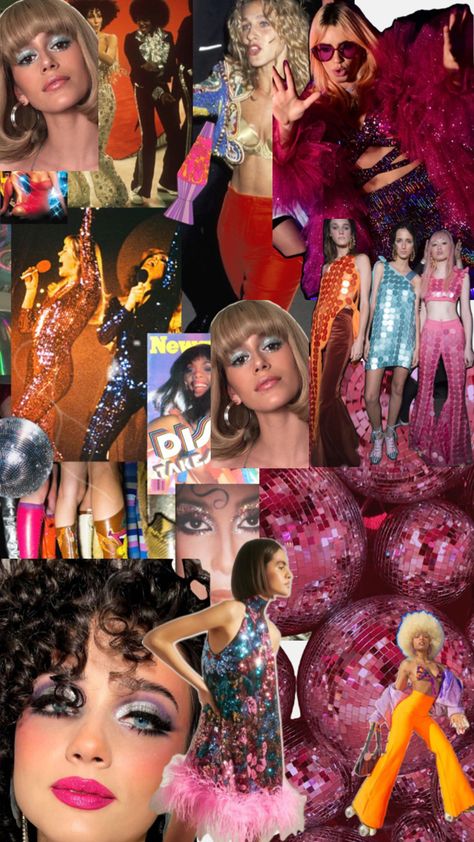 70’s Disco, Disco Party, Karaoke, Sweet 16, Mood Board, Birthday