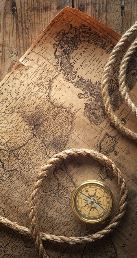 Pirate Ship Art, Navi A Vela, Desain Editorial, A Compass, Pirate Life, Cool Wallpapers Art, Vintage Poster Art, Old Map, Pirate Ship