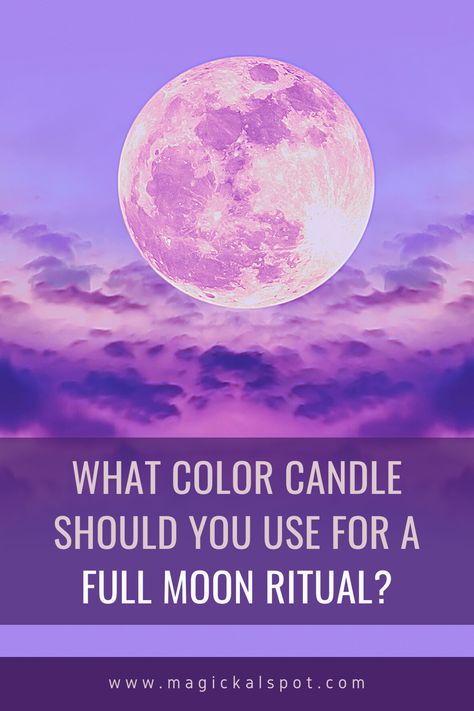 Full Moon Candle Ritual, Full Moon Prosperity Spell, Candles For Full Moon, Full Moon Candle Magic, Full Moon Abundance Spell, Full Moon Candles, Cleansing Spells, Full Moon Candle Spell, Ritual Clothing