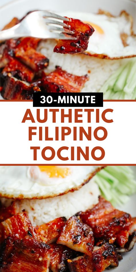 Transport your taste buds to the Philippines with Authentic Filipino Pork Tocino! This sweet and savory bacon is a must-try for any food lover. Pork Tocino Recipe Homemade, Tocino Recipe Filipino, Pork Tocino Recipe, Dinner Recipes Pork, Tocino Recipe, Pork Dinner Recipes, Marinade Pork, Pork Tocino, Carnitas Pork