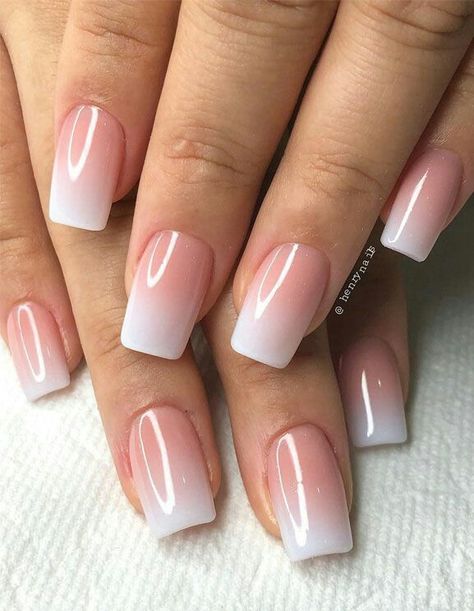 Unghie Sfumate, Ombre Acrylic Nails, Ombre Nail Designs, Almond Nails Designs, Acrylic Nails Coffin Short, Short Acrylic Nails Designs, Nail Designs Glitter, Fabulous Nails, Coffin Nails Designs