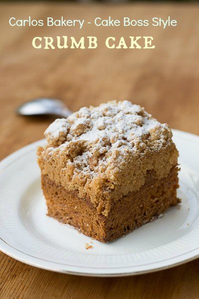 German Crumb Cake Recipe, Carlos Bakery Cakes, Cake Boss Buddy, Cake Boss Recipes, Cross Buns Recipe, Carlos Bakery, Buddy Valastro, Crumb Cake Recipe, Hot Cross Buns Recipe