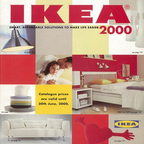 A new millennium with the 2000 IKEA Catalogue. Ikea Catalog 1980, Ikea Poster, Ikea Ads, 90s Interior Design, Ikea Catalogue, 1980s Decor, 90s Interior, Ikea Catalog, Nippon Paint