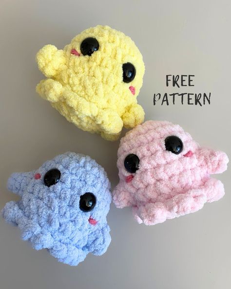 Free Baby Ghost Crochet Pattern (+ Beginner Friendly Video Tutorial) — The Mary Jay Baby Ghost Crochet Pattern, Small Ghost Crochet Pattern Free, Crochet Ghost Pattern Free, Ghost Crochet Pattern, Crochet Halloween Patterns Free, Ghost Crochet, Crochet Pattern Beginner, Crochet Tutorial Pattern, Crochet Halloween