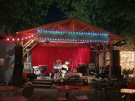 Backyard Stage Backyard Stage, Music Stage, Outdoor Stage, Country Music Concerts, Music Concerts, Outdoor Music, Outdoor Theater, Gnome House, Tiny Cabin