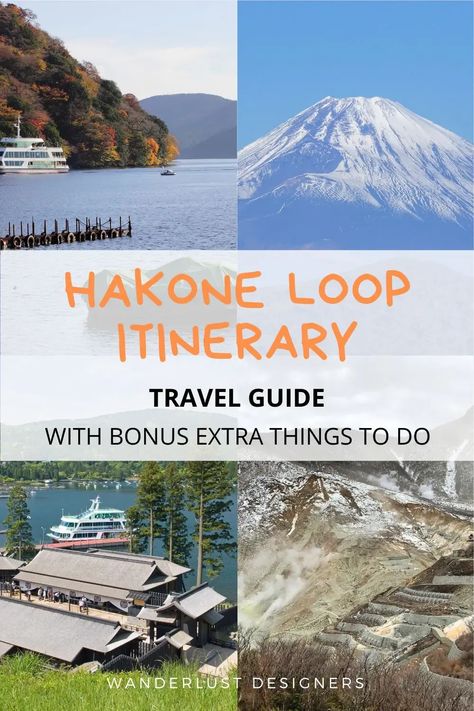 Hakone loop itinerary | Are you looking for things to do in Hakone Japan? Here you go! A full Hakone travel guide - either a day trip to Hakone from Tokyo or a few nights in a ryokan in Hakone! | where to stay in Hakone Japan | Hakone in winter | best ryokan in Hakone | fuji hakone izu national park | hakone japan travel Hakone, Izu, Hakone Japan, 1 Day Trip, Asia City, Japan Itinerary, Visit Asia, One Day Trip, Visit Japan