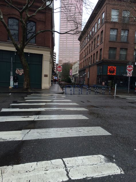 This photo describes the term alignment. While viewing this photo your eye is caught by the stripes of the crosswalk. Your eye follows them to the sidewalk. Showing  alignment that once you cross the crosswalk you get to the sidewalk downtown. The crosswalk is aligned with the sidewalk, showing that they belong together. That you have to cross the crosswalk before you can get to the other side on the side walk. Cross Walk Photography, Sidewalk Pictures, City Crosswalk, Sidewalk Background, Street Sidewalk, Road Drawing, City Sidewalk, Kings College, Background References