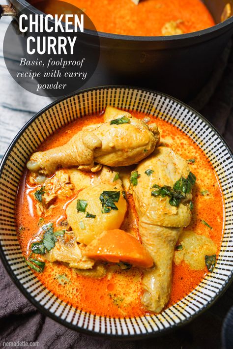 Curry With Curry Powder, Chicken With Curry Powder, Chicken Curry Recipe Easy, Indian Recipes Authentic, Easy Curry, Filling Dinner, Curry Spices, Easy Chicken Curry, Fall Recipe