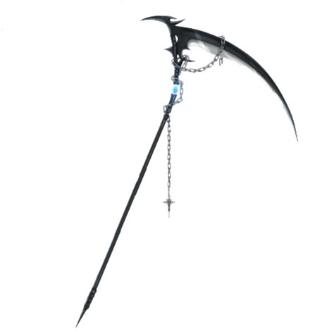 Fantasy Scythe Ideas, Scythe Fantasy Art, Cyberpunk Scythe, Black Scythe Design, Magic Scythe, Sythe Designs, Scythe Concept Art, Sythe Poses Reference, Scythe Rpg