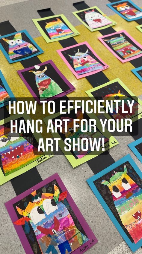 Art Fair Activities, Elementary Art Display Ideas, Elementary Art Fair Ideas, Art Show Fundraiser, Art Show Banner Ideas, Big Art Day Ideas, Art Show Photo Backdrop, Art Show Kindergarten Ideas, Art Show Display Ideas For Kids