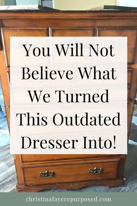 Refinished Dresser Diy, Orange Dresser, Dresser Refinish, Repurposed Dresser, Diy Dresser Makeover, Porch Colors, Refinishing Furniture Diy, Painting Concrete Porch, Dressers Makeover