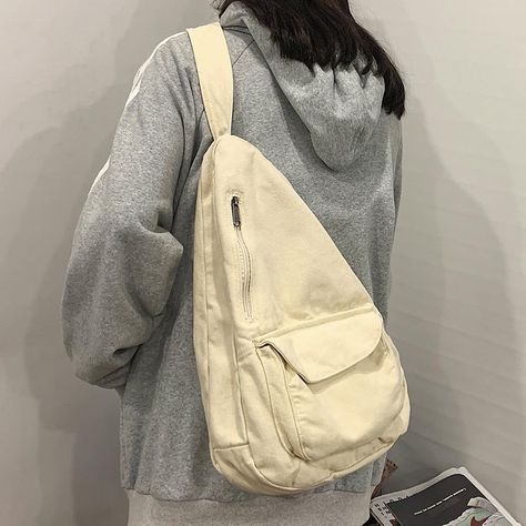 Tas Bahu, Casual Crossbody Bag, Shoulder Sling, Canvas Messenger Bag, Canvas Crossbody Bag, New Trend, Bag Canvas, Shoulder Messenger Bag, Chest Bag