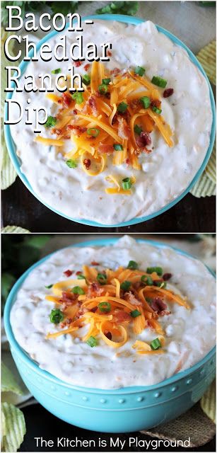 Cheddar Cheese Dip, Bacon Dip Recipes, Dip For Potato Chips, Bacon Cheddar Dip, Bacon Ranch Dip, Bacon Cheese Dips, Chip Dip Recipes, Bacon Chips, Cheddar Dip