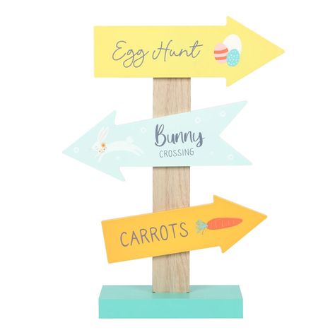 Egg Hunt Sign, Egg Party, Direction Sign, Easter Hunt, Directional Signs, The Easter Bunny, Easter Signs, Wall Art Plaques, Hoppy Easter