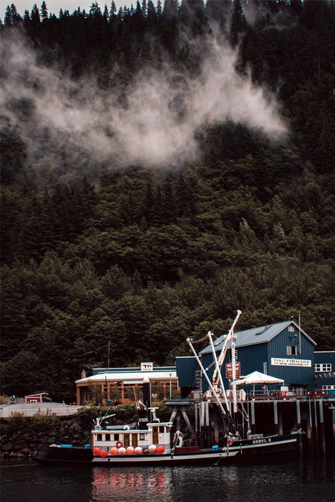 The fishing vessel Beryl E at the Taku Fisheries Ice House in the harbour at Juneau, AK. Coast Guard Helicopter, Alaska Cruises, Romance Books To Read, Royal Caribbean Cruises, Ice House, Juneau Alaska, Fishing Vessel, Small Town Romance, Charter Boat