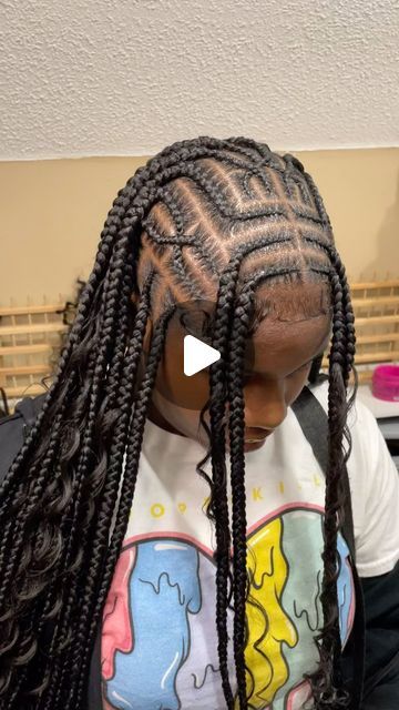 Back Of Fulani Braids, Hot Hair Styles Braids, Fulani Braids Styles, 2024 Braided Hairstyles, Peekaboo Fulani Braids, Medium Fulani Braids, Tribals With Knotless Braids, Fulani Knotless Braids, Fulani Braids Hairstyles