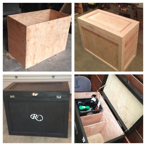 Custom made horse tack box 1 By Dylan M. Ernst email if interested in having a tack box custom built. Dylanmernst@hotmail.com Quilt Display Case, Horse Tack Boxes, Tack Storage, Tack Locker, Tack Trunk, Tack Box, Tack Rooms, Barrel Racing Tack, Show Cattle