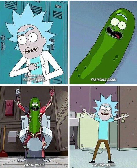 Pickle Rick // Tiny Rick // Rick and Morty Pathetic Aesthetic, Tiny Rick, Rick And Morty Comic, Rick And Morty Quotes, Rick I Morty, Rick And Morty Poster, Morty Smith, Pickle Rick, Get Schwifty