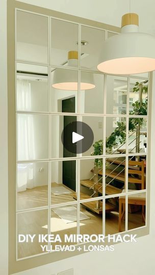 Ikea Mirror Wall, Ikea Wall Art, Ikea Mirror Hack, Mirror Hack, Locker Designs, Ikea Hallway, Ikea Mirror, Ikea Wall, Hallway Mirror