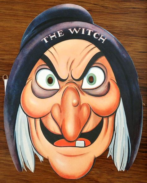 Snow White Witch, Paper Face Mask, Paper Face, Cartoon Witch, Halloween Rocks, Witch Face, White Witch, Baba Yaga, Halloween Painting