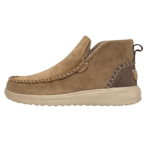 Denny Suede - Women's Boots | Hey Dude Shoes Boot Collection, Womens Suede Boots, Hey Dude Shoes, Boots Comfortable, Affordable Shoes, Moccasins Style, Hey Dude, Slip On Boots, Pull On Boots