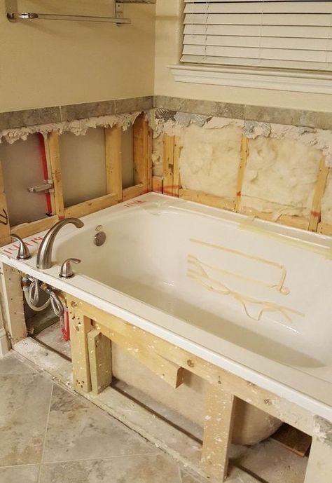 dress up a bathtub Hometalk Diy, Bathtub Surround, Bath Redo, Tub Surround, Face Plate, Rubber Ducky, Home Improvement Store, Decor Guide, Bath Remodel