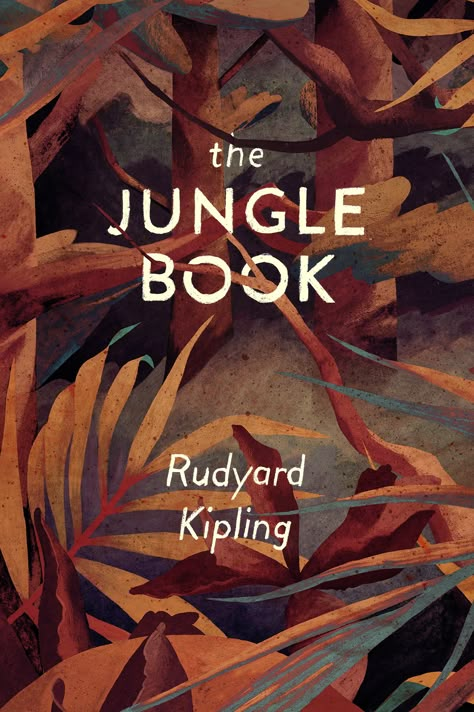 The Jungle Book - Book Cover on Behance Portfolio Book Cover, Book Jacket Design, Photoshop Watercolor, Book Cover Design Inspiration, Illustration Editorial, Portfolio Template Design, Naive Illustration, Portfolio Book, The Jungle Book