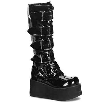 Demonia Shoes for Sale Online | Pleaser Shoes – Page 5 Shoe References, Goth Platform Boots, Black Patent Boots, Clothing Png, Demonia Boots, Black Patent Leather Boots, Club Attire, Goth Boots, Gothic Boots