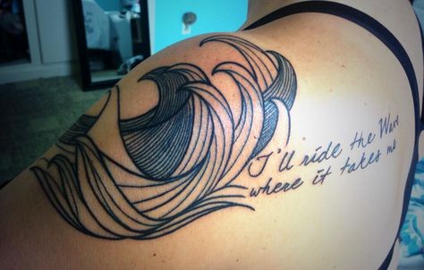 I'll ride the wave where it takes me.  Eddie Vedder / PJ. Pearl Jam Lyrics Tattoo, Pearl Jam Tattoo, Pearl Jam Quotes, Jam Tattoo, Pearl Jam Lyrics, Lyrics Tattoo, Ride The Wave, Tattoos Art, Waves Tattoo