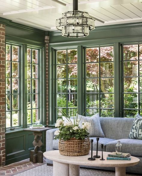 Three Season Porch, Sunroom Addition, Sunroom Decorating, Sunroom Designs, Style Deco, A Living Room, House Inspo, Dream Home Design, House Inspiration