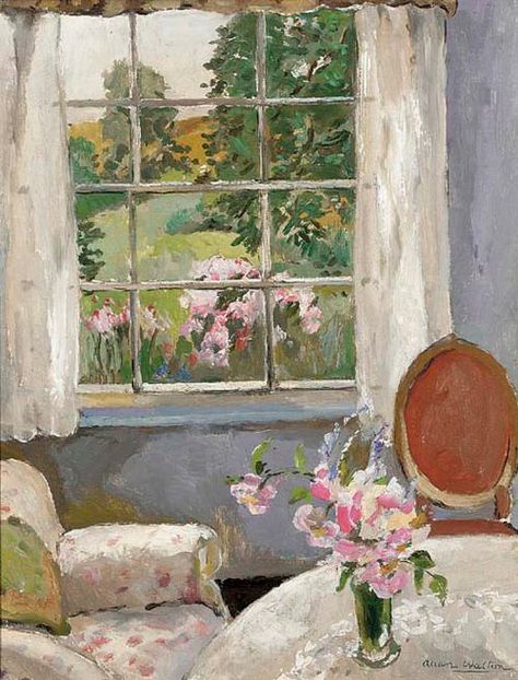 A sunny corner, Allan Walton. (1891 - 1948) 숲 사진, رسم كاريكاتير, Interior Paintings, Paintings I Love, Window Art, Pics Art, Interior Art, Art Paint, Pretty Art