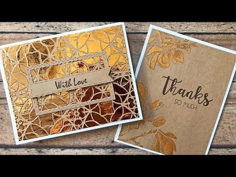 Foiling Techniques, Minc Foil, Diy Foil, Craft Foil, Using Stencils, Deco Foil, Hot Foil Stamping, Foil Art, Beautiful Cards