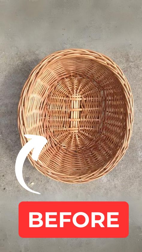 Unleash your inner artist and give your old rattan baskets a makeover they deserve! 🎨 Follow our step-by-step tutorial to revamp and transform your thrift store finds into stunning storage or decor solutions! 🏡 Wicker Basket Makeover, Rental Upgrades, Cleaning Bedroom, Dollar Tree Kitchen, Clothes Bedroom, Storage Baskets Diy, Bathroom Rental, Room Improvement, Basket Makeover