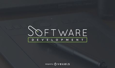 Logo design for a software development company. The design plays around the word Software. You can change the text. Software Development Logo, Software Company Logo, Development Logo Design, Software Logo, Logo Software, Vector Background Graphics, Development Logo, Logo Development, Developer Logo