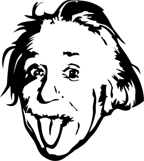 Albert Einstein vinyl wall decal sticker # - ClipArt Best ... Einstein Sticker, Stencil Printing, Tumblr Stickers, Hydroflask Stickers, Stencil Art, Silhouette Art, Wall Decal Sticker, Aesthetic Stickers, Albert Einstein