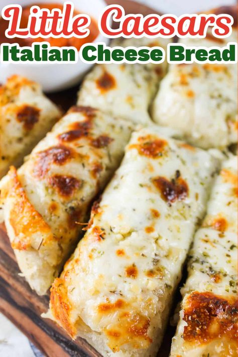 Little Caesars Crazy Bread Recipe, Italian Cheese Bread, Cheesy Bread Recipe, Cheese Bread Recipe, Little Caesars, Garlic Cheese Bread, Birthday Freebies, Cheesy Garlic Bread, Copykat Recipes