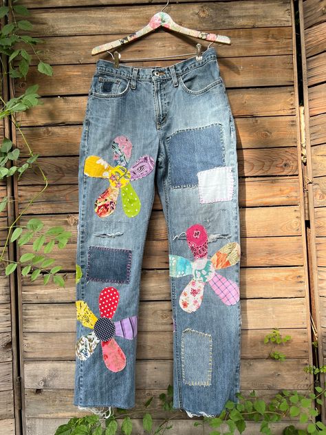 Boho style jeans