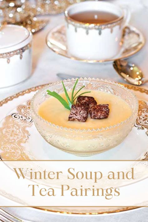 Tea Party Soup Recipes, Soup For Tea Party, Cream Tea Ideas, Winter Tea Party Food, Christmas Afternoon Tea Recipes, Winter Luncheon Menu Ideas Ladies, Tea Party Soup, Winter Tea Party Ideas, Christmas Afternoon Tea Ideas