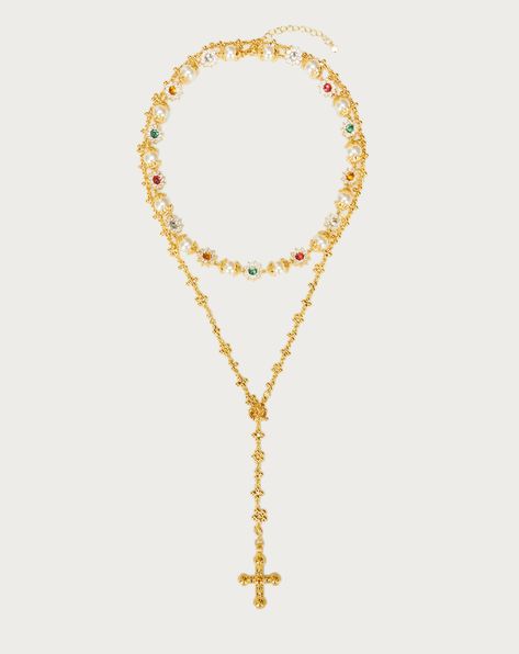 Daisy Molecule Necklace Set | En Route Jewelry | En Route Jewelry En Route Necklace, Daisy Pearl Necklace, En Route Jewelry, Molecule Necklace, Dope Jewelry Accessories, Dope Jewelry, Jewelry Lookbook, Cute Necklace, Jewelry Inspo