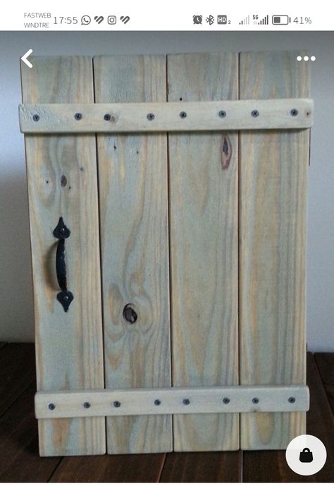 Pallet Kitchen Cabinets, Pallet Door, Wood Medicine Cabinets, Diy Cabinet Doors, Pallet Cabinet, Pallet Kitchen, Kabinet Dapur, Wood Pallet Wall, Into The Wood